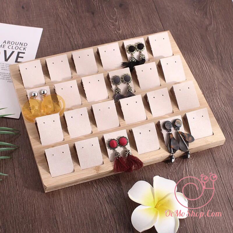 Khay trưng bày bông tai bằng gỗ cao cấp ko ơi