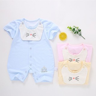 Body đùi sợi tre cài khuy cúc giữa mỏng mát dành cho bé trai bé gái mặc hè thu