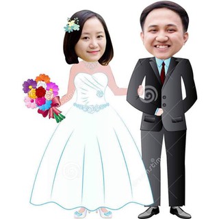 Chibi người lớn trang trí tiệc