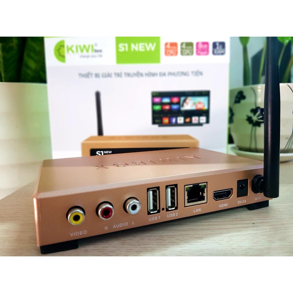 Android TV Box Kiwibox S1 New Kiwi 7.1 Hỗ trợ Điều Khiển Giọng Nói - Hàng Chính Hãng