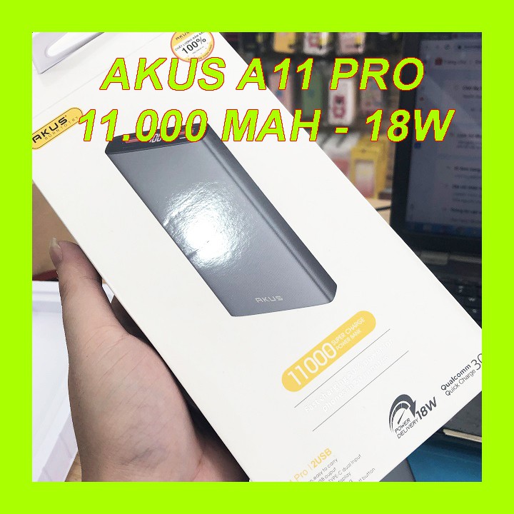 Pin Sạc Dự Phòng AKUS A11 Pro 11.000 mAh