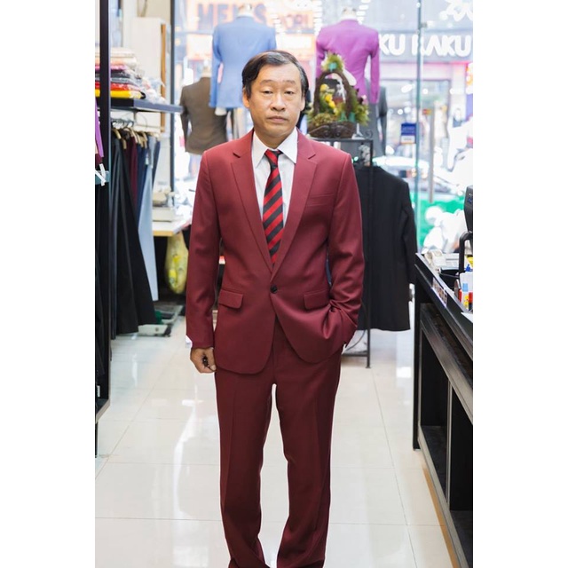 Bộ Comple Veston Trung Niên Cao Cấp [ Tặng kèm Cà Nà Vạt ]