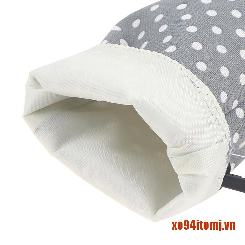 Túi Đựng Bình Nước Bằng Vải Lanh Cotton In Hoa Phong Cách Hiện Đại