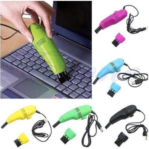 [Mã ELOCT10Máy hút bụi mini cầm tay, hút bụi bàn phím laptop, máy tính, vi mạch, khe cửa, quạt, cổng sạc USB