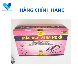 Giấc Ngủ Vàng HD giúp an thần, ngủ ngon, tăng tuần hoàn máu não - Hộp 30 viên - Châu Ngân- Rostex