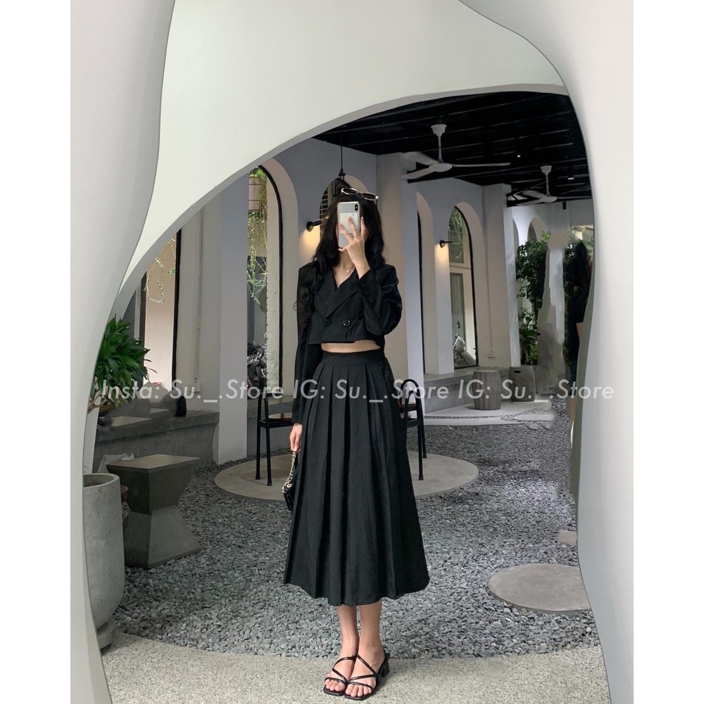 Áo blazer croptop dài tay túi giả A2317 SUSTORE | BigBuy360 - bigbuy360.vn