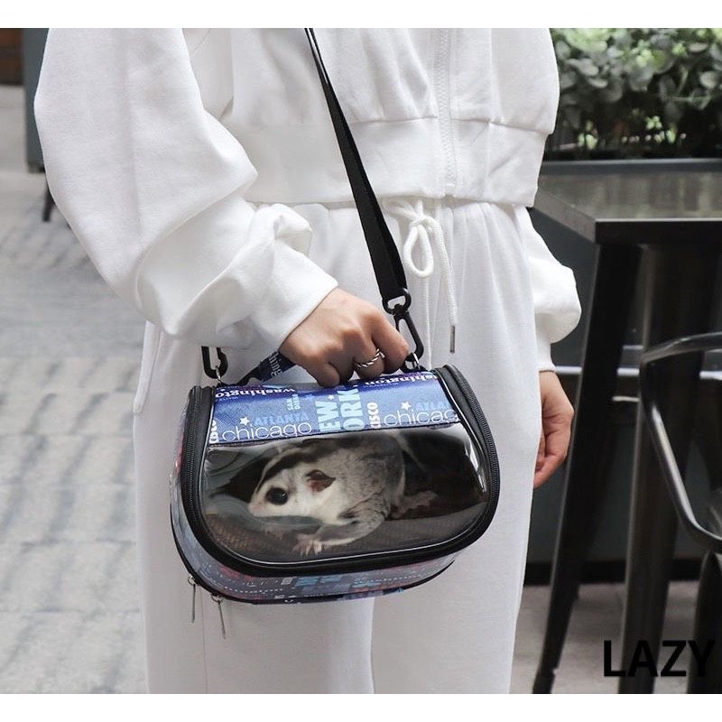 Túi vận chuyển đan mây cho sóc bay - sóc - hamster - nhím - thú nhỏ