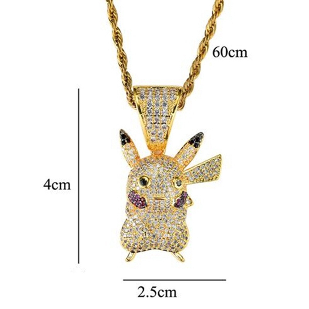 Vòng cổ mặt hình nhân vật hoạt hình Pikachu dễ thương cho nam và nữ