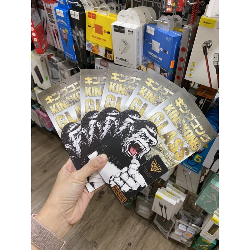 [Full hộp] Kính cường lực KingKong full màn 13 pro max 7/8/7plus/8plus/x/xs/xs max/11/12/13/pro/promax