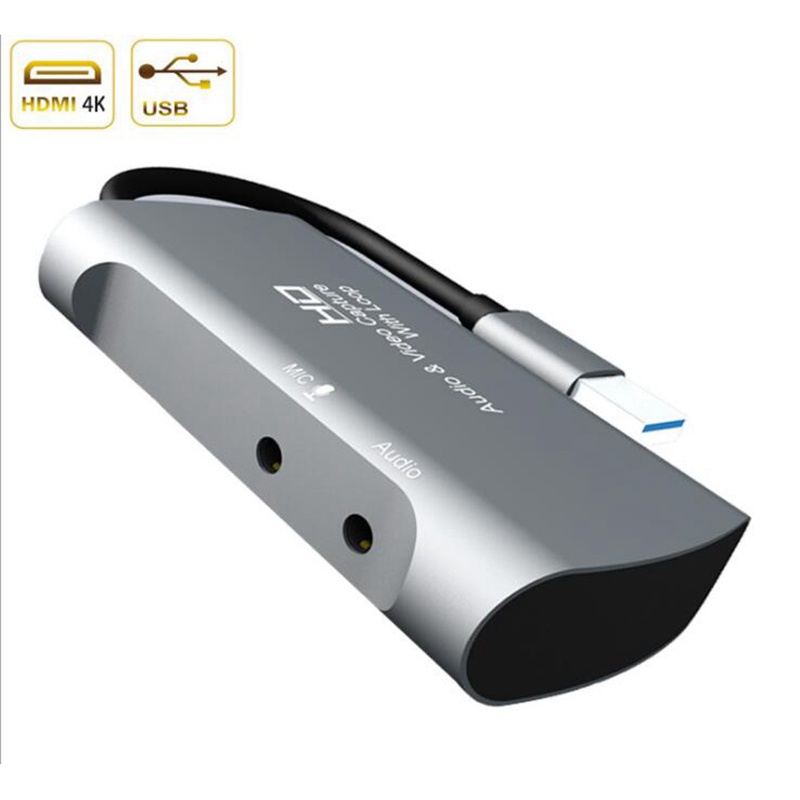 Video Capture Card 4K 1080P 30Fps Full HD USB to HDMI Video/Audio Capture Recorder Device Game Capture Box for PC Mac OS | BigBuy360 - bigbuy360.vn