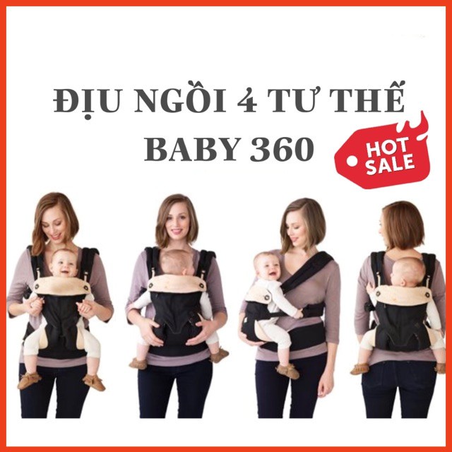ĐỊU NGỒI TRỢ LỰC 4 TƯ THẾ BABY 360 HÀNG VNXK LOẠI 1
