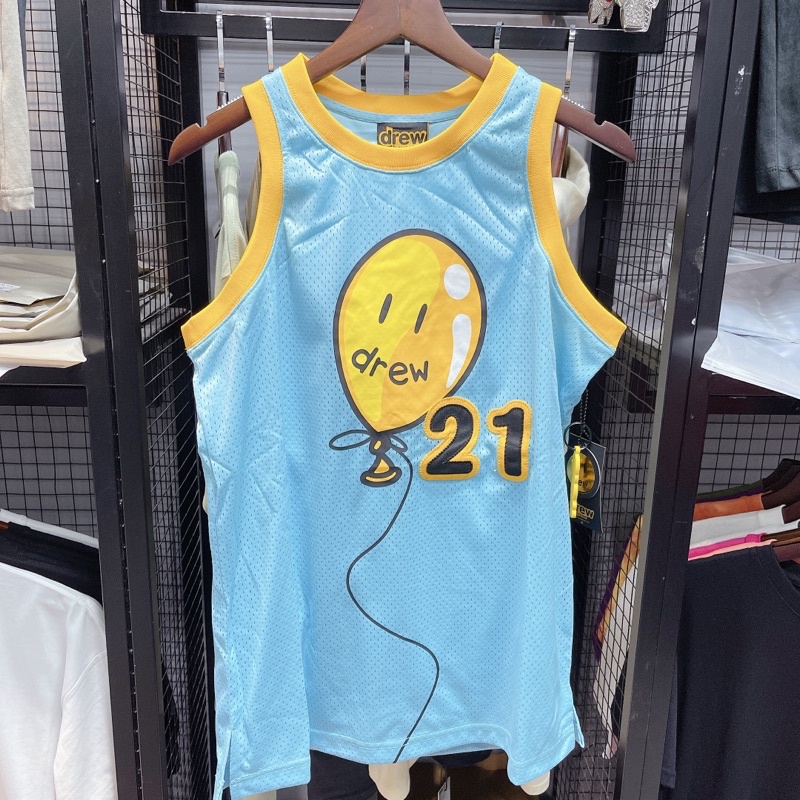 ⚡️[BEST QUALITY] - Áo Tank Top Drew House Justin Bieber Mesh JOY Basketball Jersey (Seal Blue) Mirror Quality