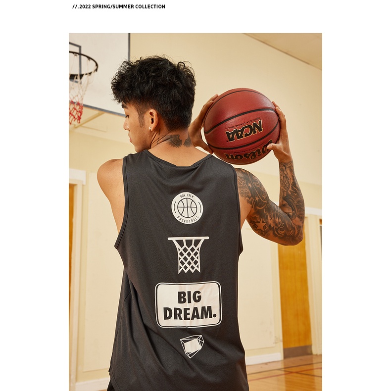Áo bóng rổ 3 lỗ tập gym áo tanktop nam nữ vải cotton thấm mồ hôi mát Bigdream