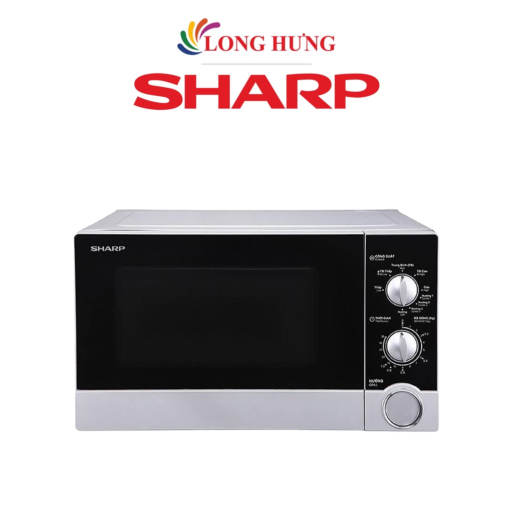 [Mã ELHADEV giảm 4% đơn 300K] Lò vi sóng Sharp 23 lít R-G302VN-S - Hàng chính hãng