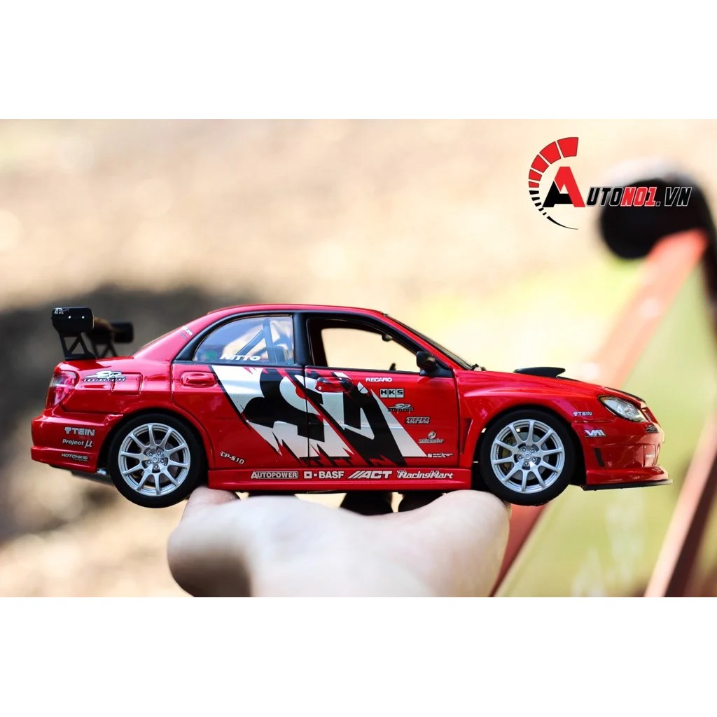 MÔ HÌNH XE SUBARU APR IMPREZA PERFORMANCE RED 1:24 WELLY 5838