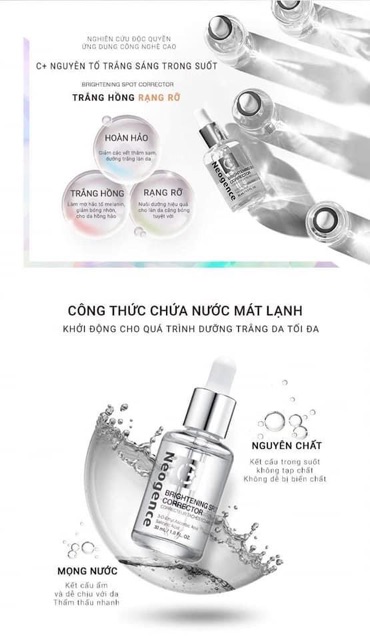 Tinh chất dưỡng trắng làm mờ thâm sạm Neogence 20ml/30ml