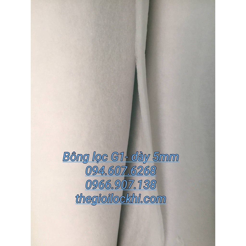4 m2 Bông lọc nước bể cá, hồ cá, hồ thủy sinh & Bông gòn lọc nước sinh hoạt dày 5mm - Bông ép nhiệt loại 1