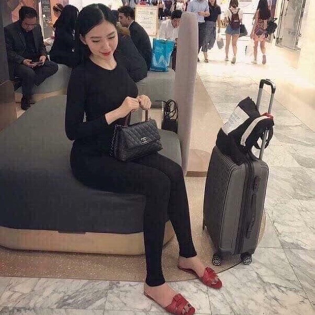 Quần legging trơn cao cấp