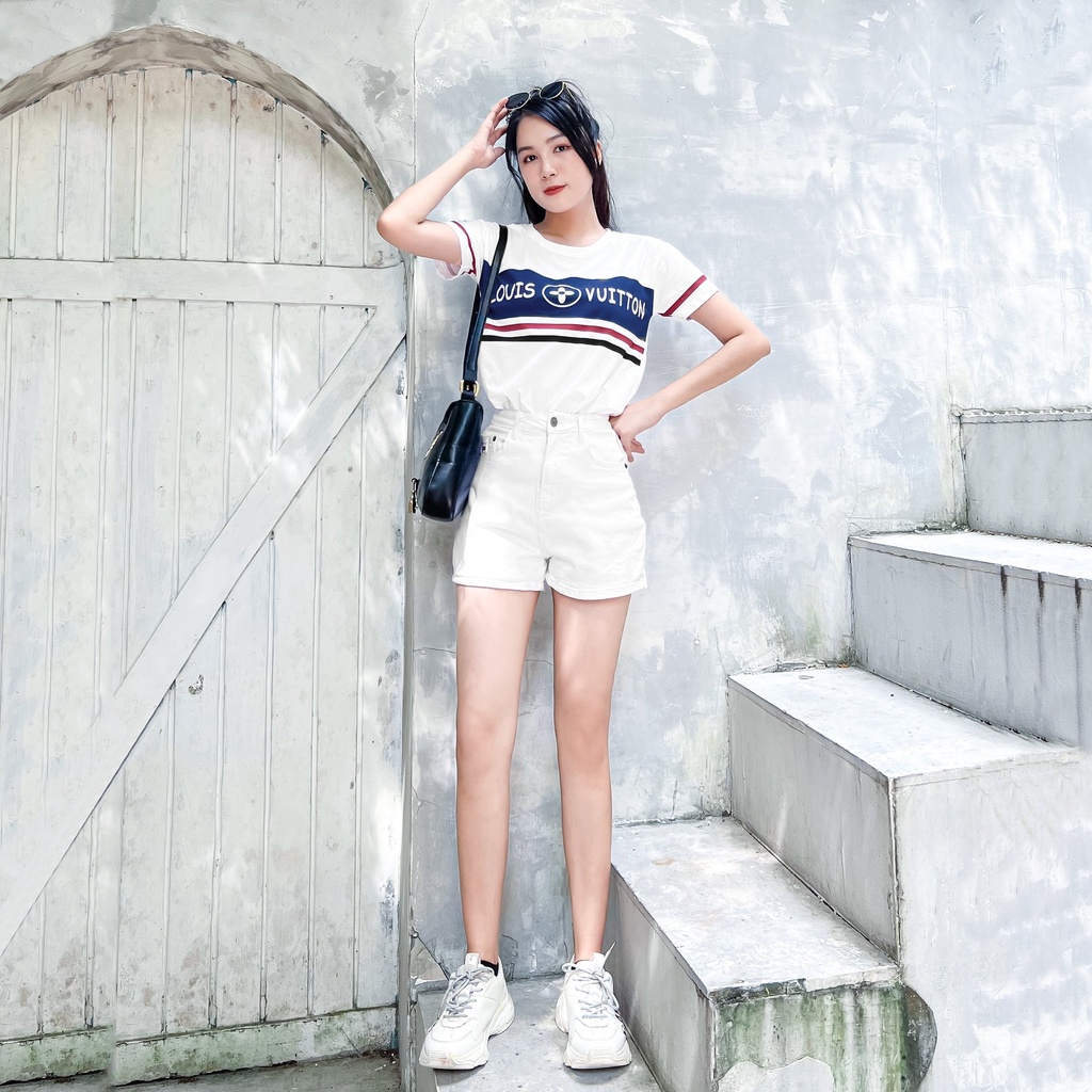 Áo Thun L.V Hàng Xuất Xịn, Chất Liệu 100% Cotton Thoáng Mát.