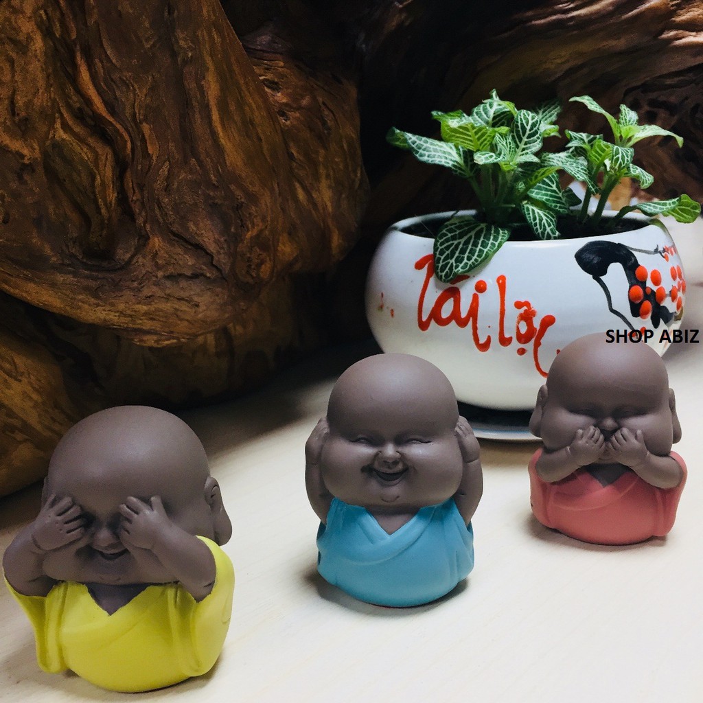 Tượng chú tiểu mập TAM KHÔNG | BigBuy360 - bigbuy360.vn