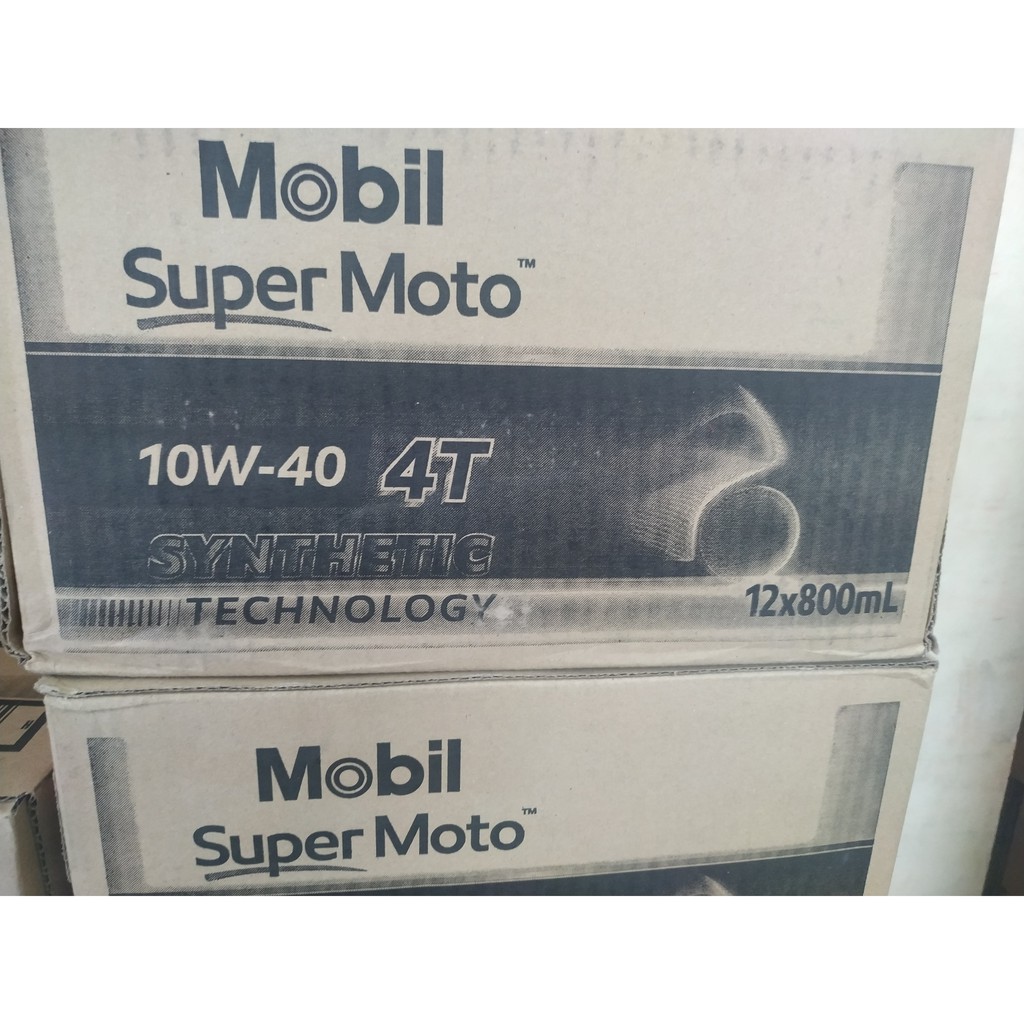Nhớt Cho Xe Số Mobil Super Moto 10W-40 4T - Nhập Khẩu Singapore