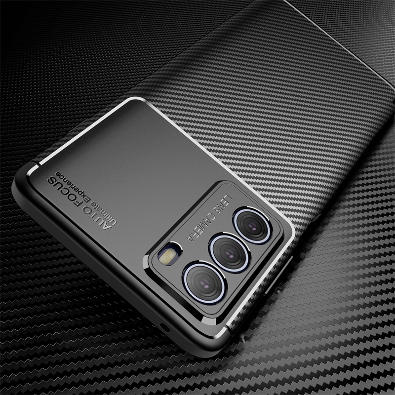 Ốp Điện Thoại TPU Mềm Sợi Carbon Chống Sốc Cho Motorola Moto Edge X30 S30 20 Lite 20 Fusion 20 Pro