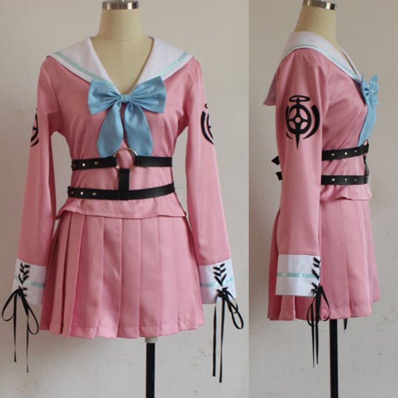 【Preferred】Kính cosplay Danganronpa V3 Killing Harmony Iruma Miu Tóc giả dài thẳng và kính trò chơi Halloween#sQn