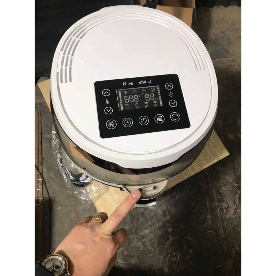 Nồi Chiên Không Dầu NINE SHIELD 12,5L Siêu To Khổng Lồ - Thế Hệ Mới Nhất 2020 (bh 12 tháng). SIÊUHOT