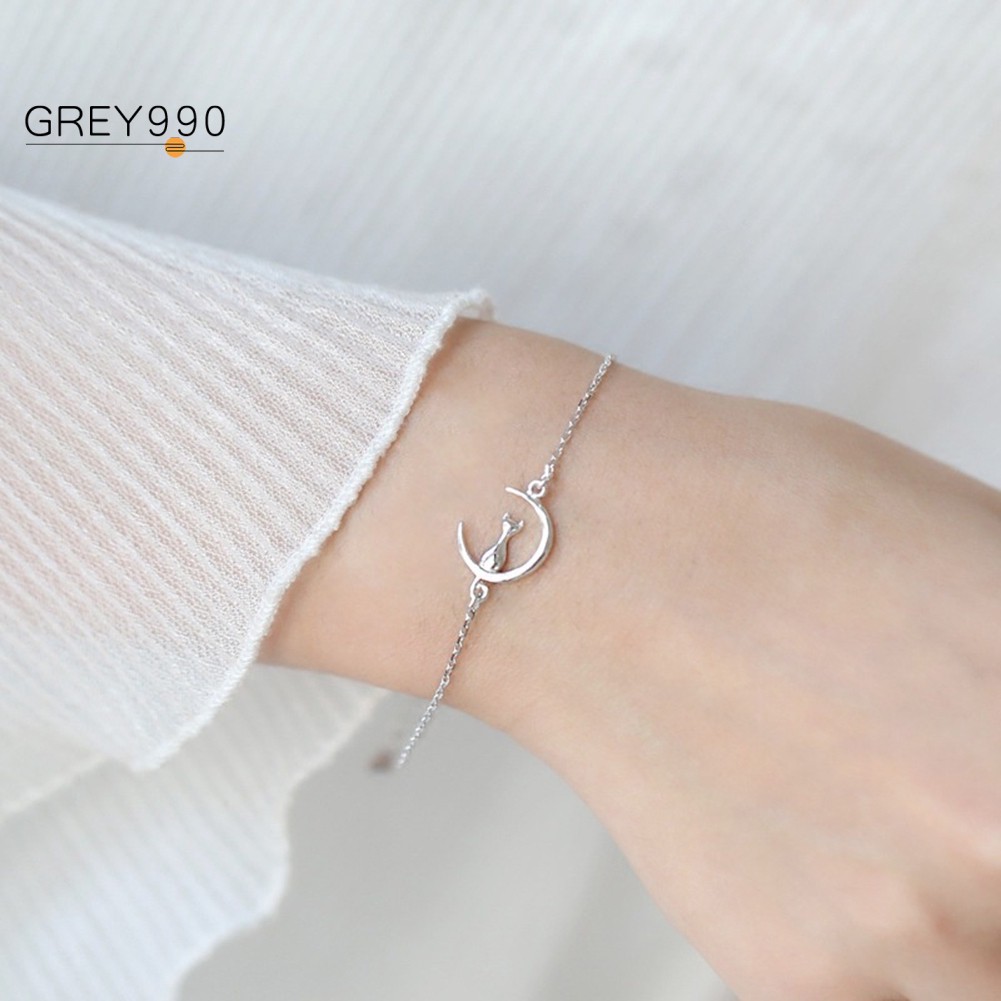  Cat Moon Women Chains Cocktail Bracelet