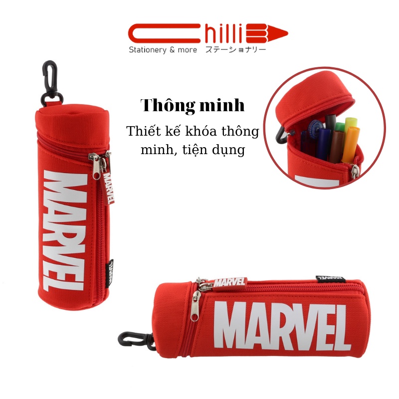 Túi Đựng Bút Đa Năng Sun-Star Nhiều Hình Dáng Họa Tiết Marvel Độc Quyền