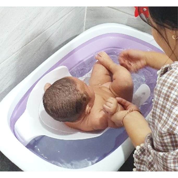 Kệ rửa vệ sinh đa năng cho bé/ Bệ đa năng hỗ trợ tắm cho bé nhập khẩu Budsia Hàn Quốc