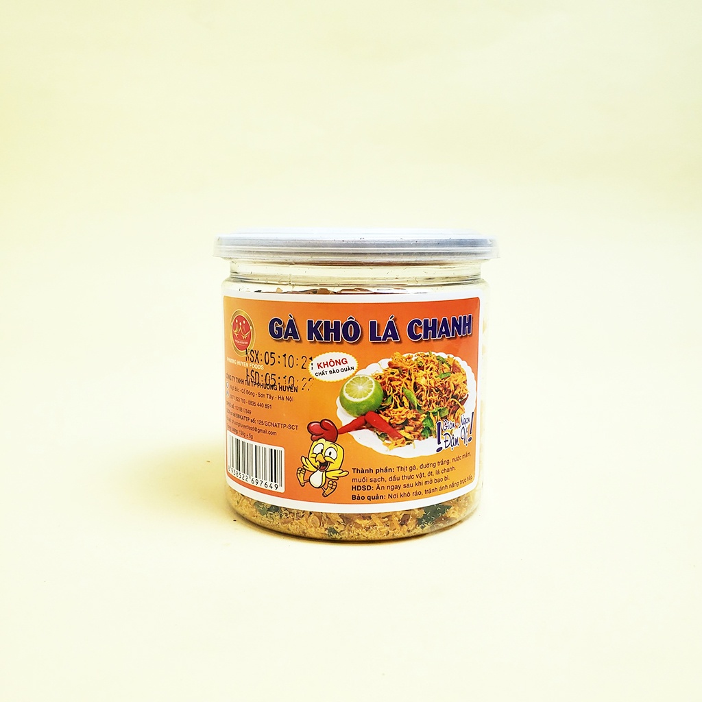 Khô Gà Lá Chanh Ăn Vặt Siêu Ngon Đậm Vị Siêu Chất Lượng  - Hộp To 220gram/ Hộp Nhỏ 130gram | BigBuy360 - bigbuy360.vn