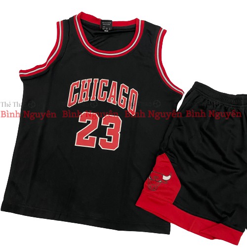 Bộ quần áo bóng rổ trẻ em bé trai gái nam nữ NBA mát đẹp giá rẻ Bulls Celtics Lakers