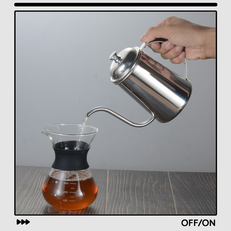 Ấm Pha Cà Phê Bằng Thép Không Gỉ 304 304