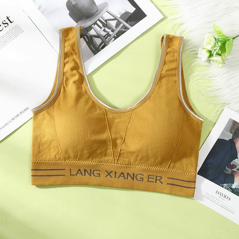 Áo bra áo tập gym, áo lót nữ tập yoga ôm body có đệm mút nâng ngực  CROP01