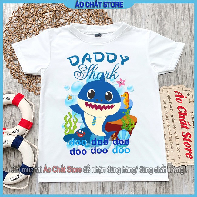 (Ảnh thật) Áo trẻ em BABY SHARK DADDY cho bé tra | bé gái siêu đẹp BS06 | Áo Chất Store