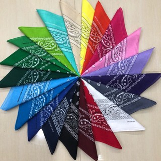 Khăn Bandana Đội Đầu Buộc Tóc Buộc Túi Đa Công Dụng 55x55 cm