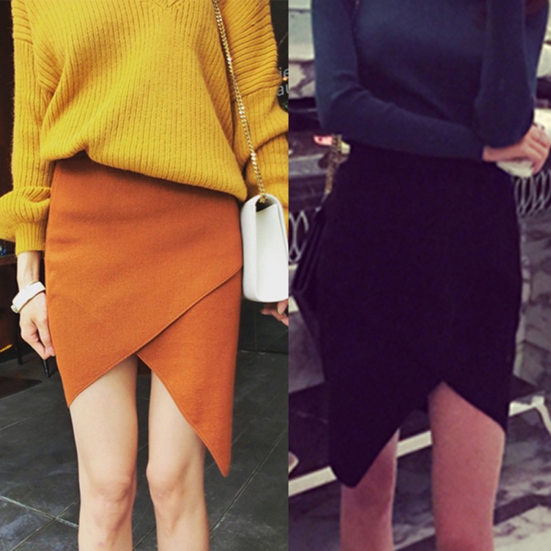 Chân váy phối vạt chéo kiểu dáng thời trang