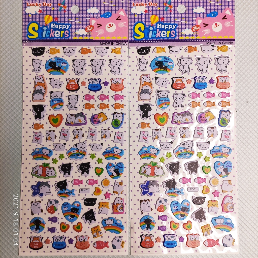 Sticker CAT gồm các hình dán  các chú mèo [S41] rất dễ thương sử dụng trang trí đồ vật - LUCKY SHOES VN