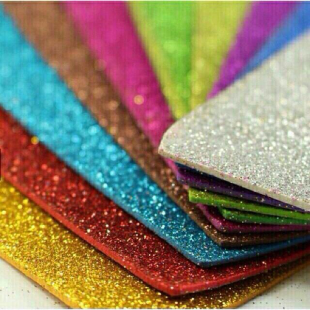 Giấy xốp nhũ dùng trang trí, làm thủ công