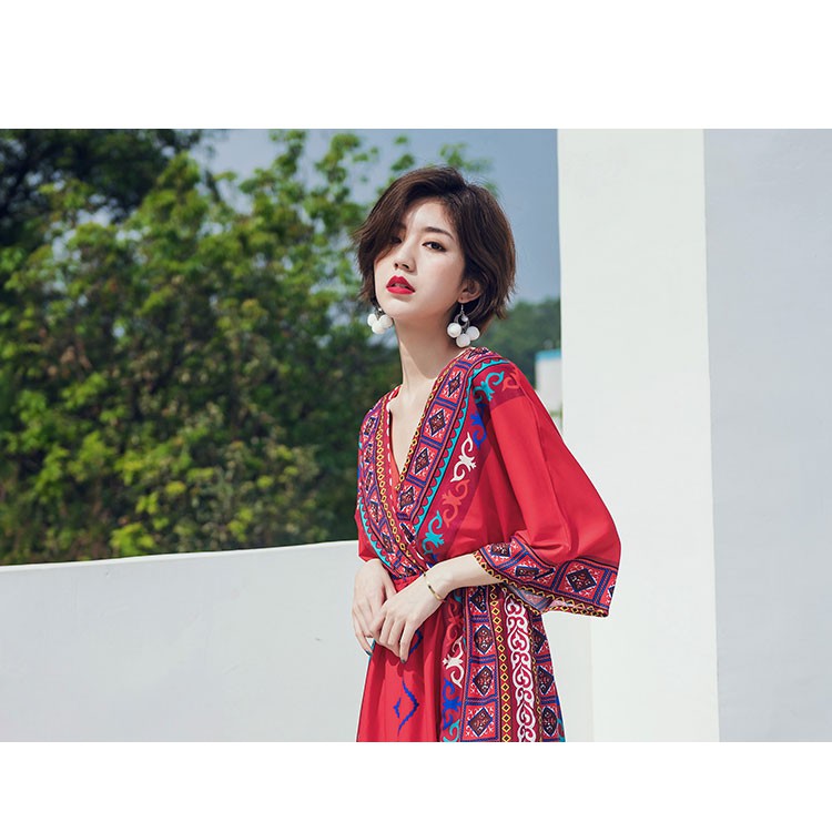 Đầm dài đi biển phong cách Bohemian cho nữ | BigBuy360 - bigbuy360.vn