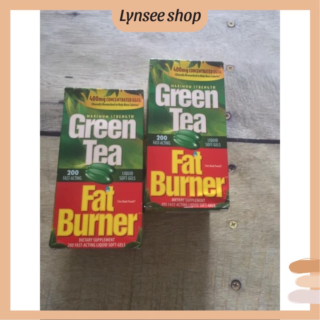 Viên Uống Trà Xanh Green Tea Fat Burner, Hỗ Trợ Giảm Cân Mỹ (200v) - Lynsee Shop
