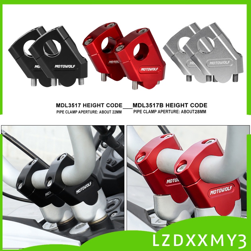 Kẹp Nhôm Cnc Màu Đen 22mm Cho Xe Mô Tô Dirtbikes Atv | BigBuy360 - bigbuy360.vn