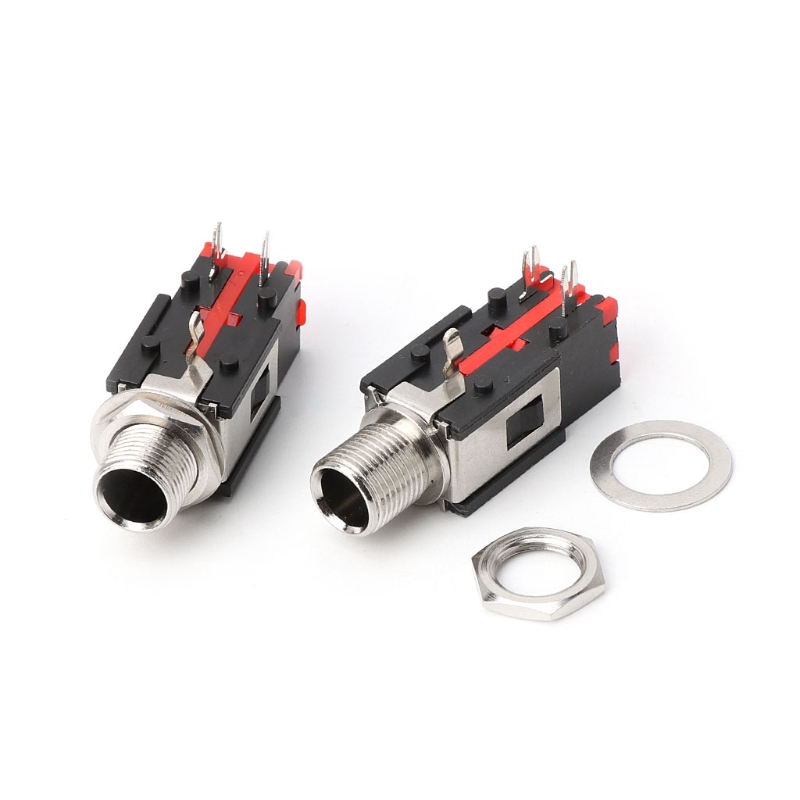 Bộ 5 jack cắm tai nghe 6.35mm 1/4 2Pin tiện dụng