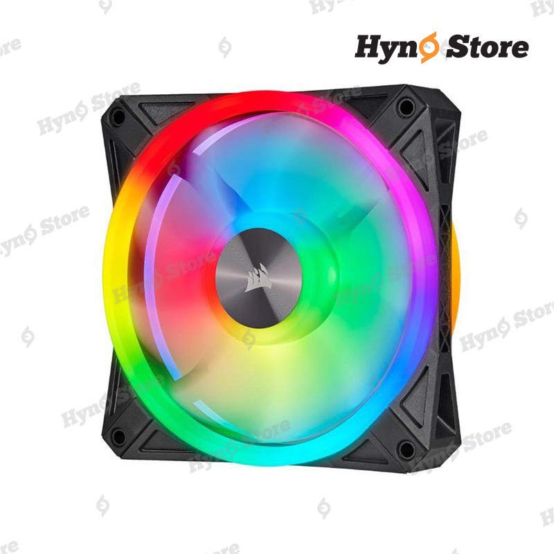 Bộ 3 fan Corair QL120 Black kèm node core Chính hãng Tản nhiệt nước custom Hyno Store