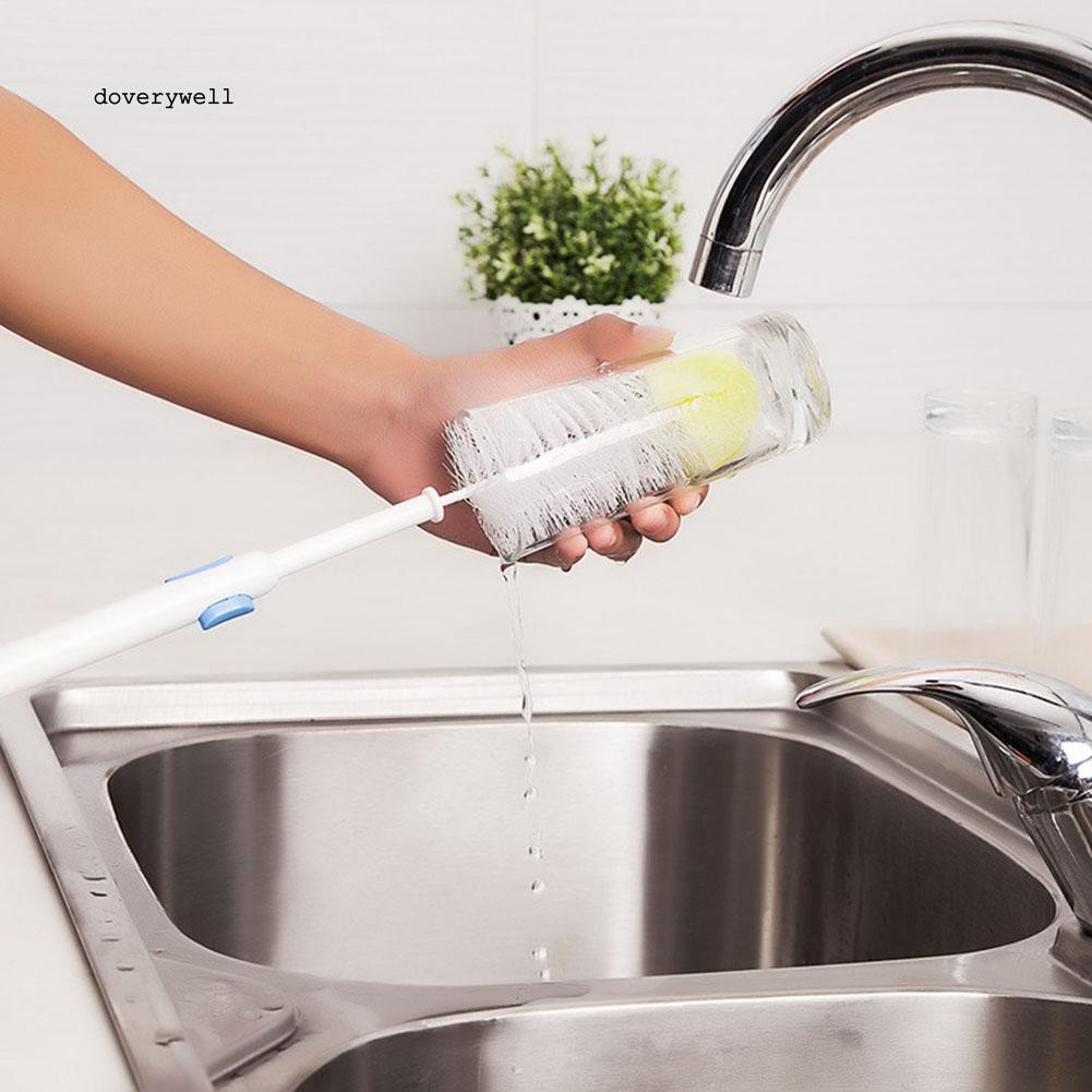 Cọ vệ sinh ly /chai/bình nước đa năng tay cầm có thể kéo dài tiện dụng