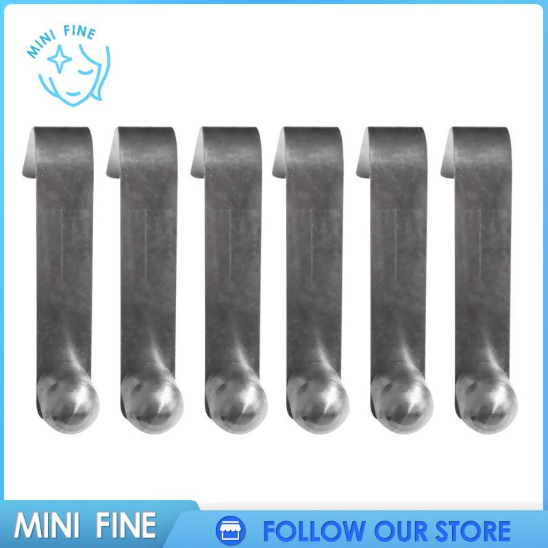 Set 6 Kẹp Lò Xo Bằng Thép Không Gỉ Màu Bạc Chuyên Dụng Cho Lều Thuyền Kayak