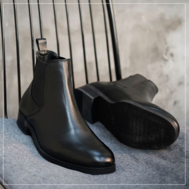 Giày Chelsea Boot nam Giày Bốt Nam Cổ Lửng Đẳng Cấp Định Phong Cách