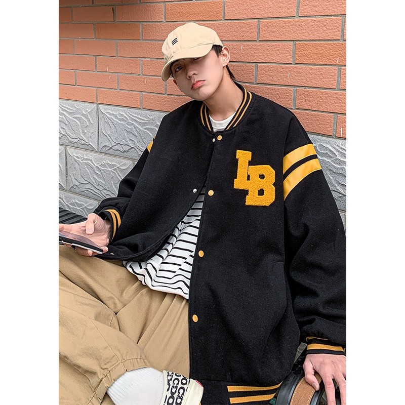 Áo khoác bomber LB unisex HOMIES nút gài | BigBuy360 - bigbuy360.vn
