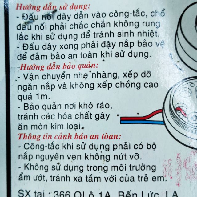 Nút nhấn chuông - công tắc chuông - công tắc nhấn TIẾN THÀNH